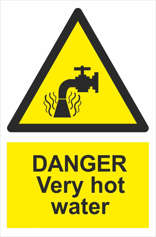 DANGER Very hot water
