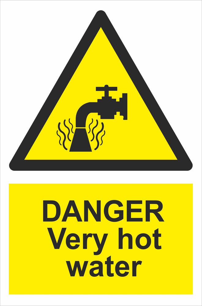 DANGER Very hot water