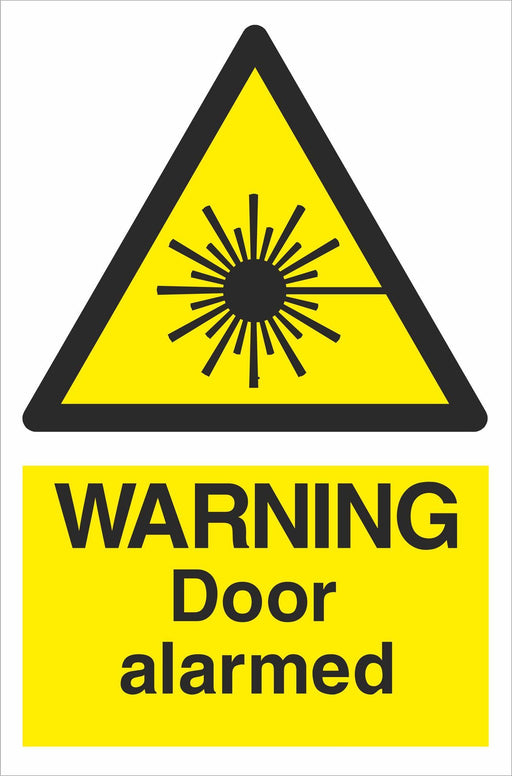 WARNING Door alarmed