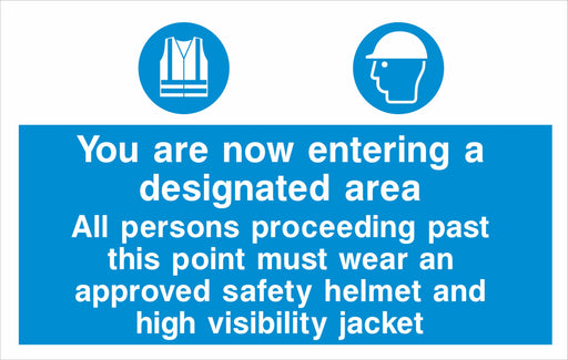 You are now entering a designated area