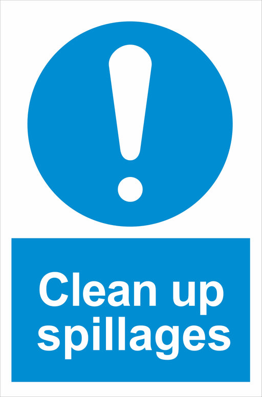 Clean up spillages