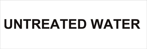 Pipeline Marking Label - UNTREATED WATER