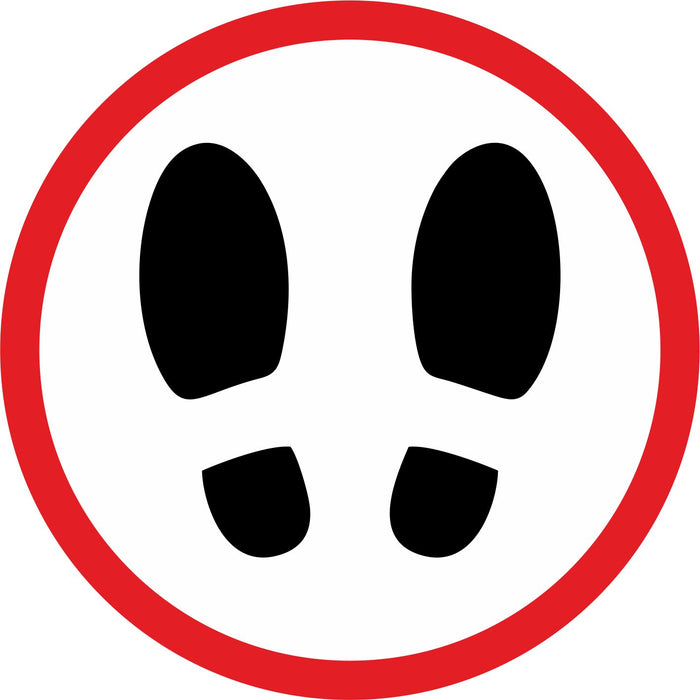 FLOOR STICKER  - COVID 19 SOCIAL DISTANCING