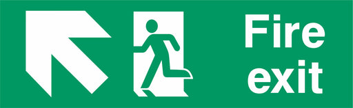 Fire Exit - Running Man Left - Up Left Arrow