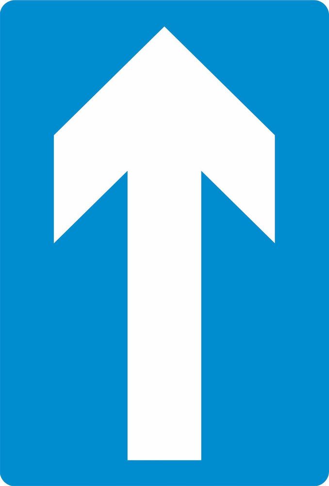 Ahead only - Road Traffic Sign