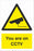 Security - CCTV  Sign - You are on CCTV