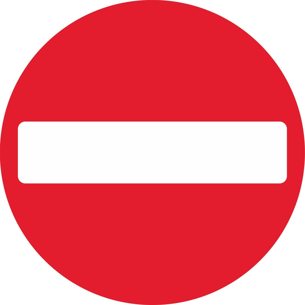 No entry for vehicular traffic - Road Traffic Sign