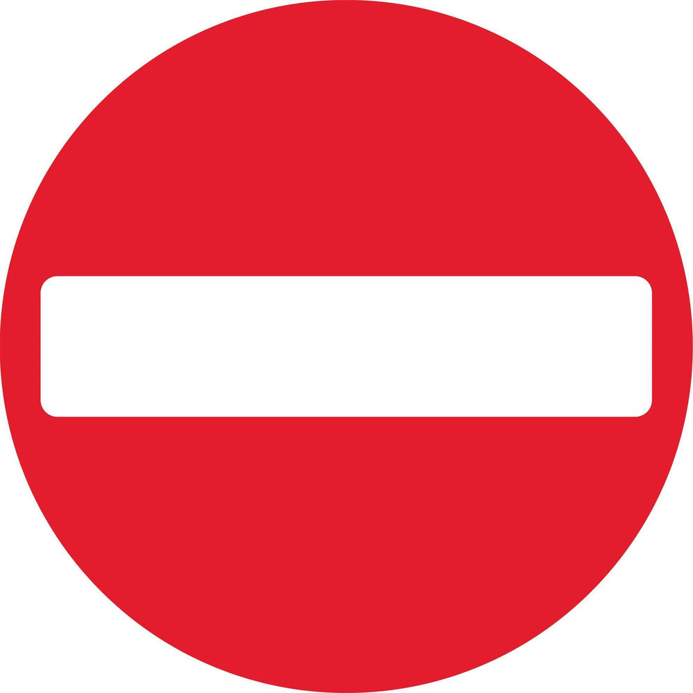 No entry for vehicular traffic - Road Traffic Sign