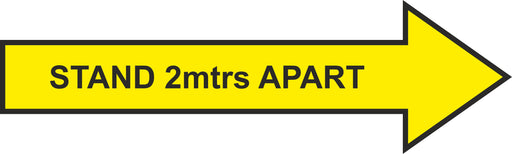 FLOOR STICKER - STAND 2mtrs APART - COVID 19 SOCIAL DISTANCING