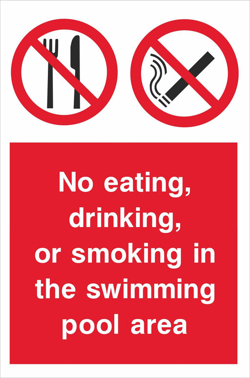 No eating, drinking etc