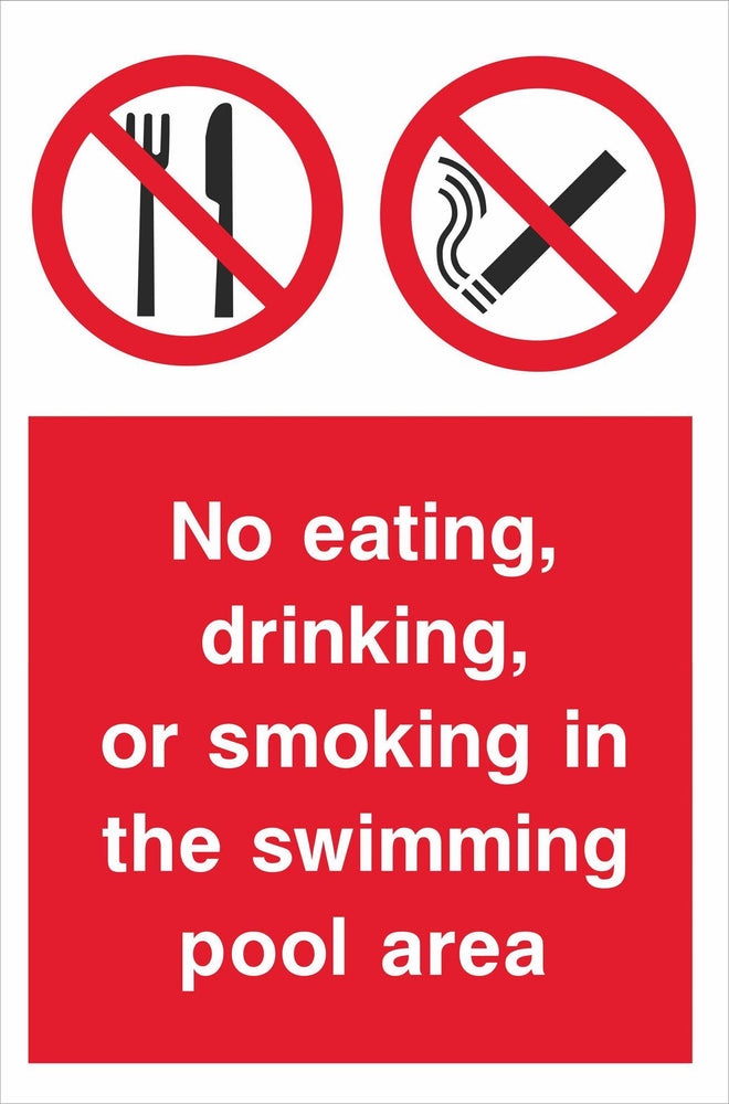 No eating, drinking etc