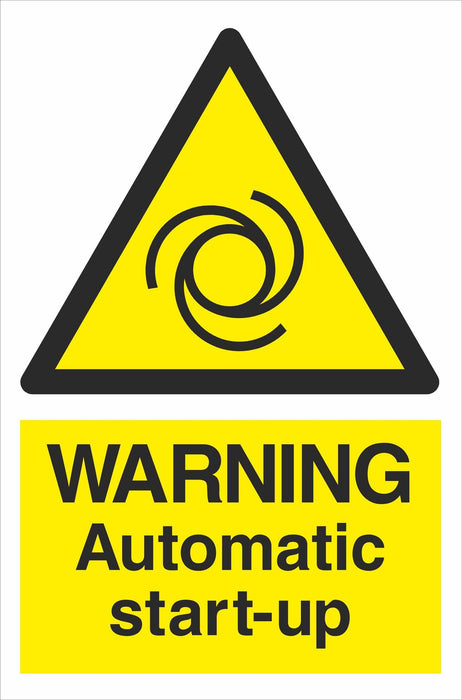 WARNING Automatic start-up