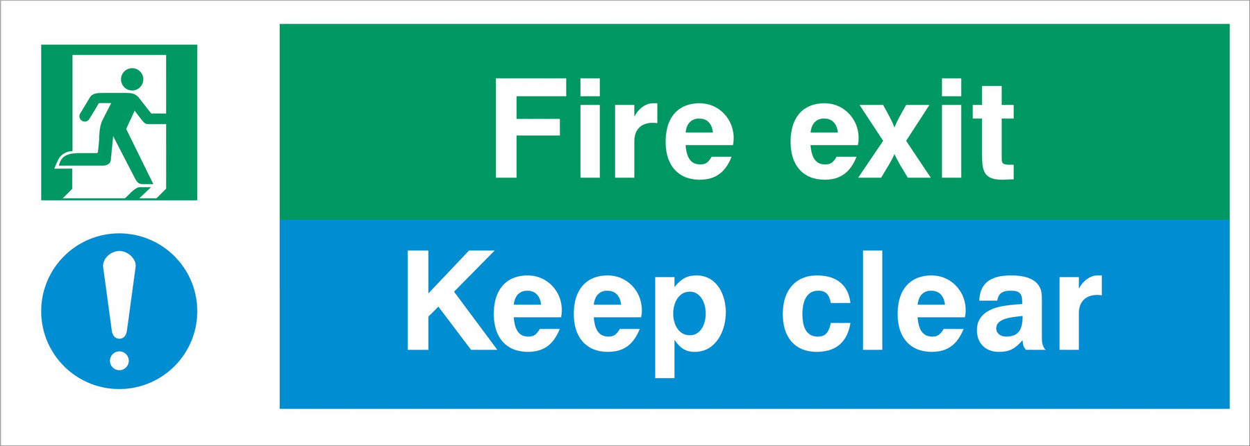 Fire exit Keep clear