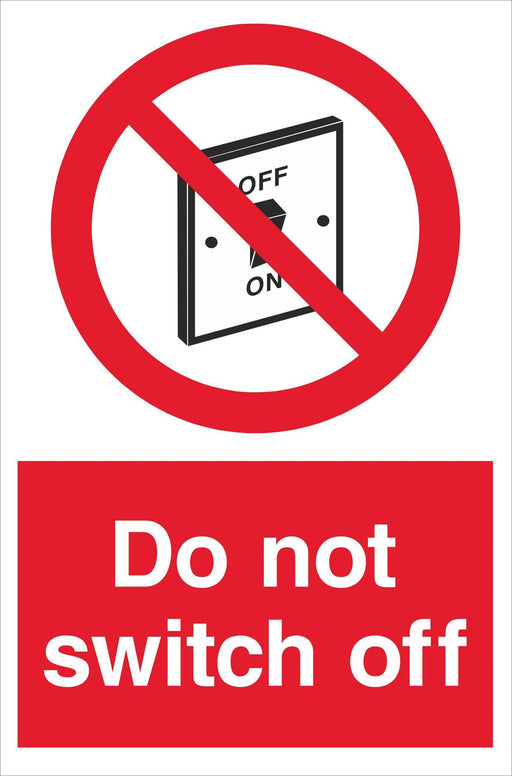 Do not switch off