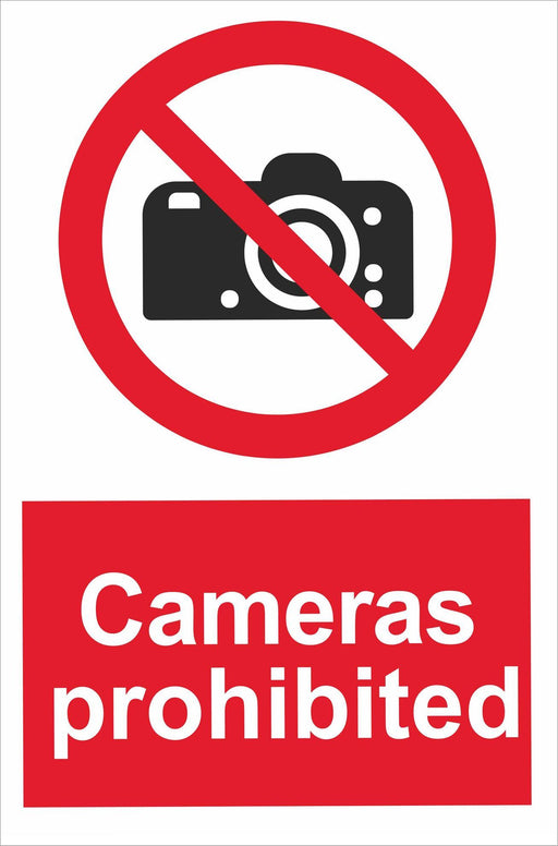 Cameras prohibited