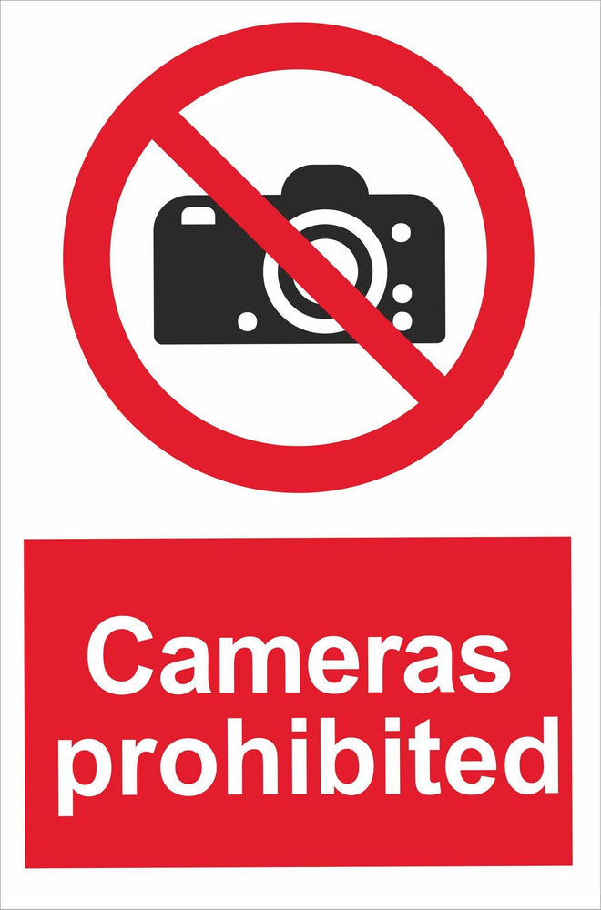 Cameras prohibited
