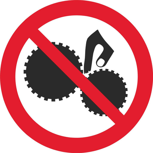 No unauthorised persons to use this machine - Symbol sticker sheet