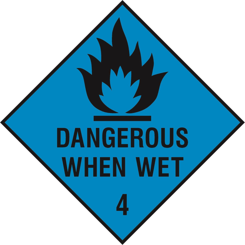 Hazardous Diamond - DANGEROUS WHEN WET 4