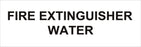 Pipeline Marking Label - FIRE EXTINGUISHER WATER