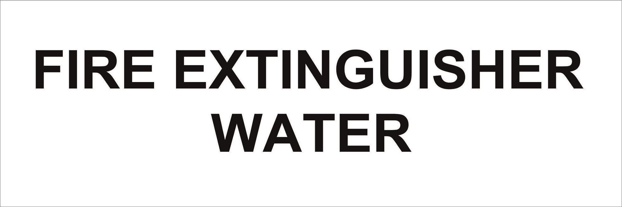 Pipeline Marking Label - FIRE EXTINGUISHER WATER