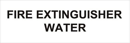 Pipeline Marking Label - FIRE EXTINGUISHER WATER