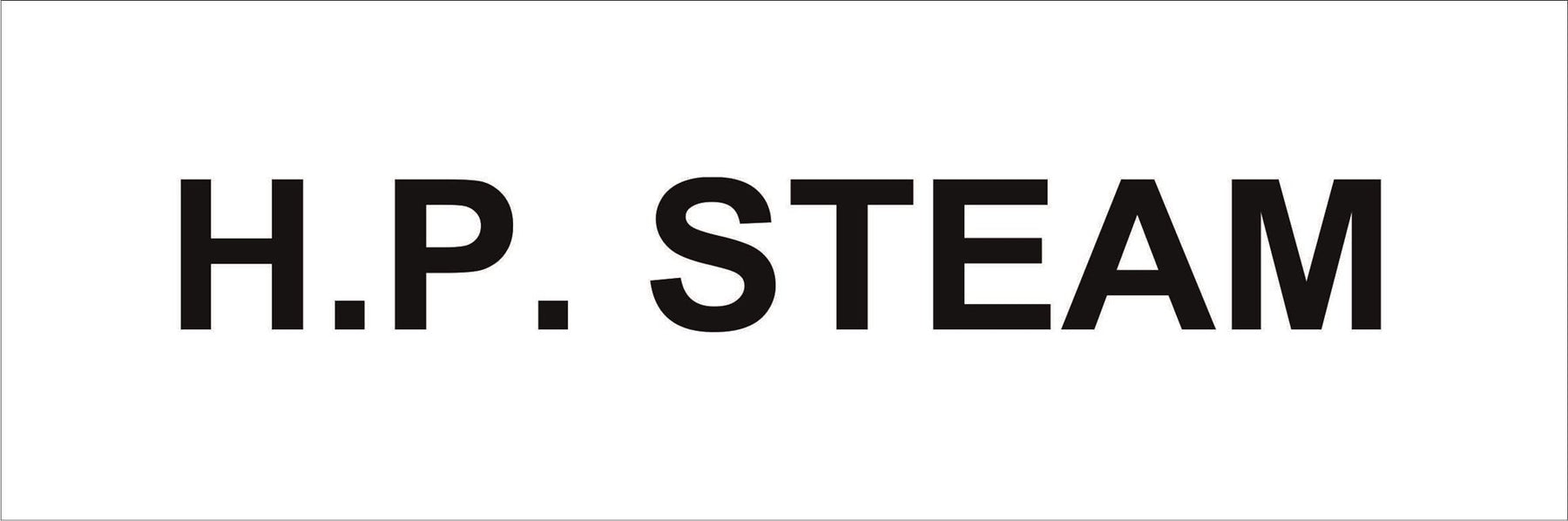 Pipeline Marking Label - H.P. STEAM