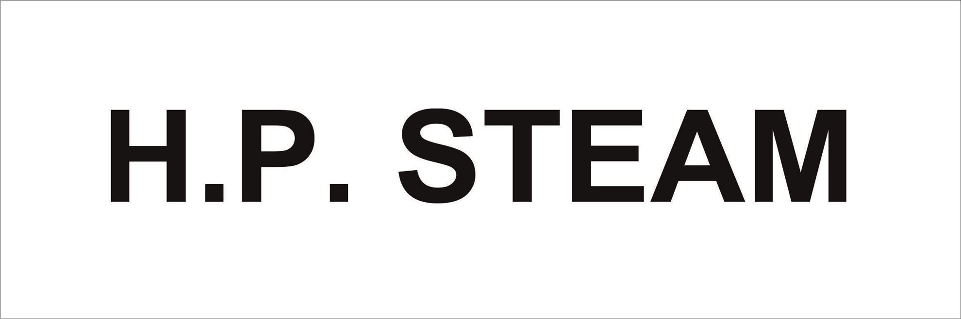 Pipeline Marking Label - H.P. STEAM