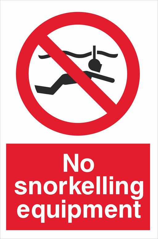 No snorkelling equipment