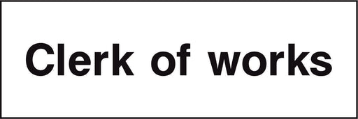 Clerk of works