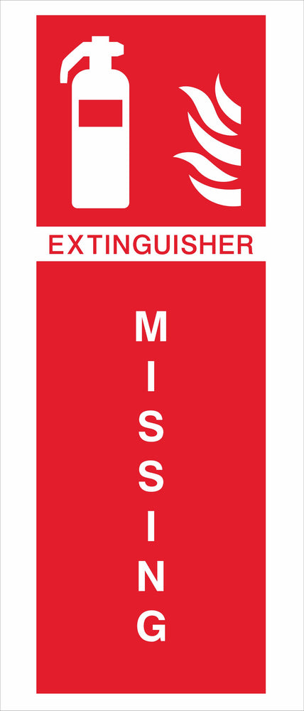 EXTINGUISHER MISSING