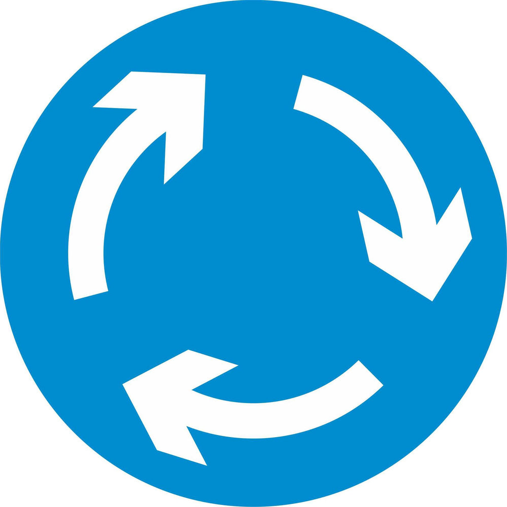 Mini Roundabout - Road Traffic Sign