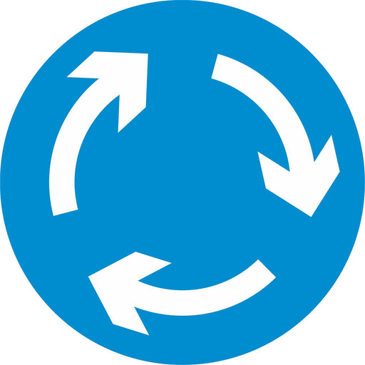 Mini Roundabout - Road Traffic Sign