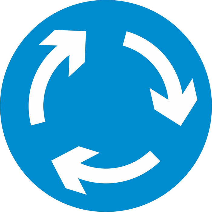 Mini Roundabout - Road Traffic Sign
