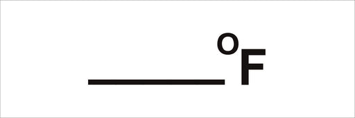 Pipeline Marking Label - _DEG F