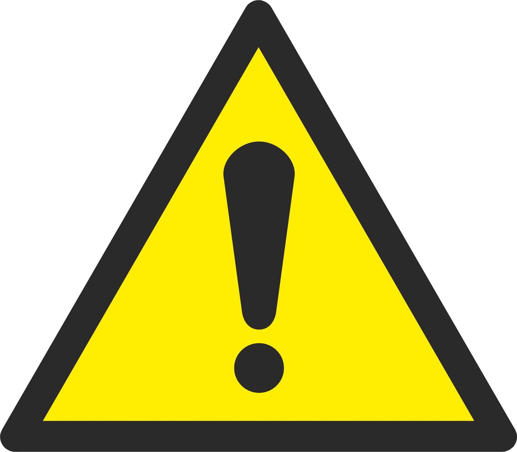 General warning sign - Symbol sticker sheet