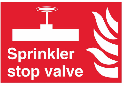 Sprinkler stop valve