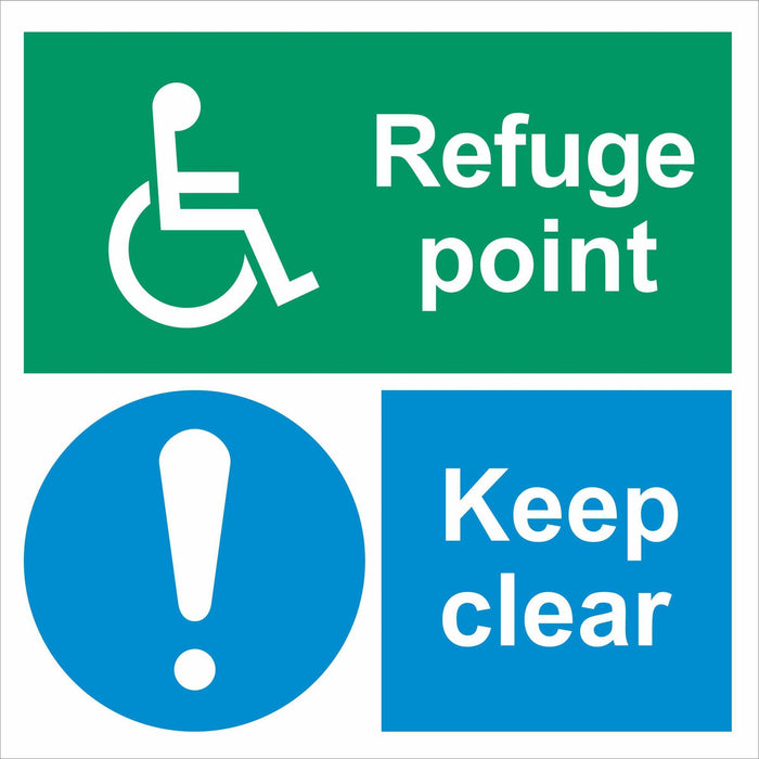 Refuge point Keep clear