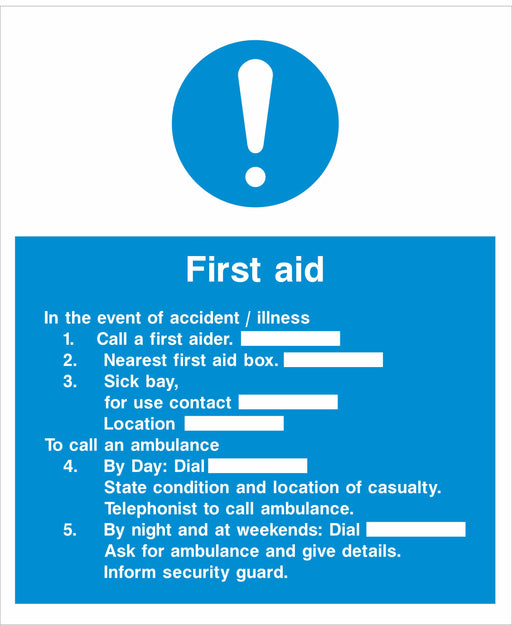 First aid