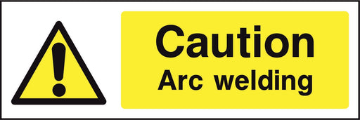 Caution Arc welding