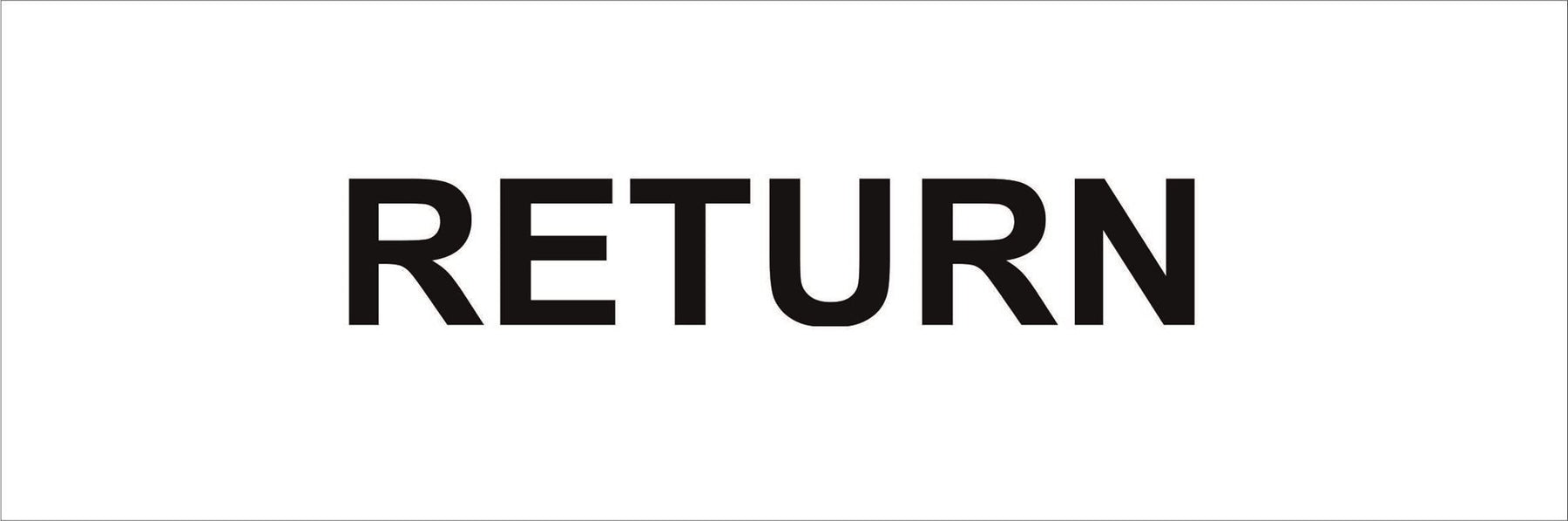 Pipeline Marking Label - RETURN