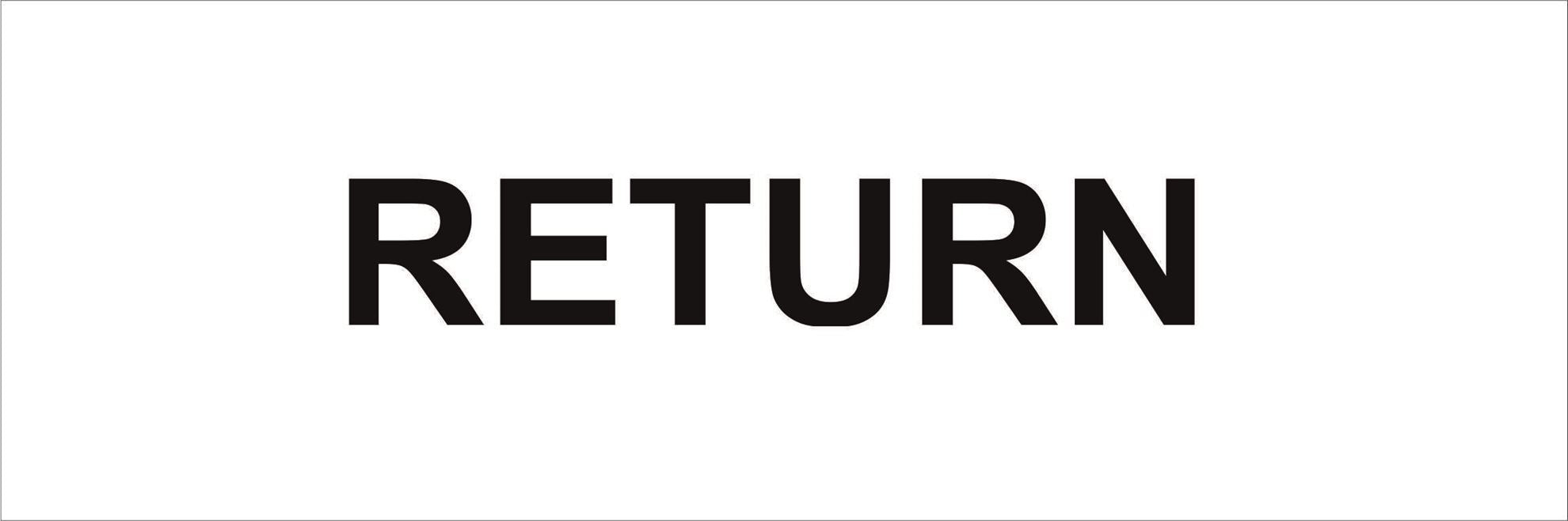 Pipeline Marking Label - RETURN