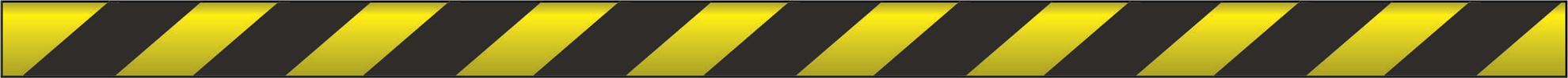 Self-Adhesive Hazard Warning Tapes - Yellow & Black