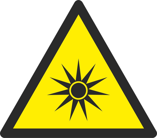 Warning Optical radiation - Symbol sticker sheet