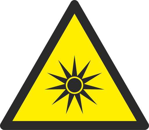 Warning Optical radiation - Symbol sticker sheet