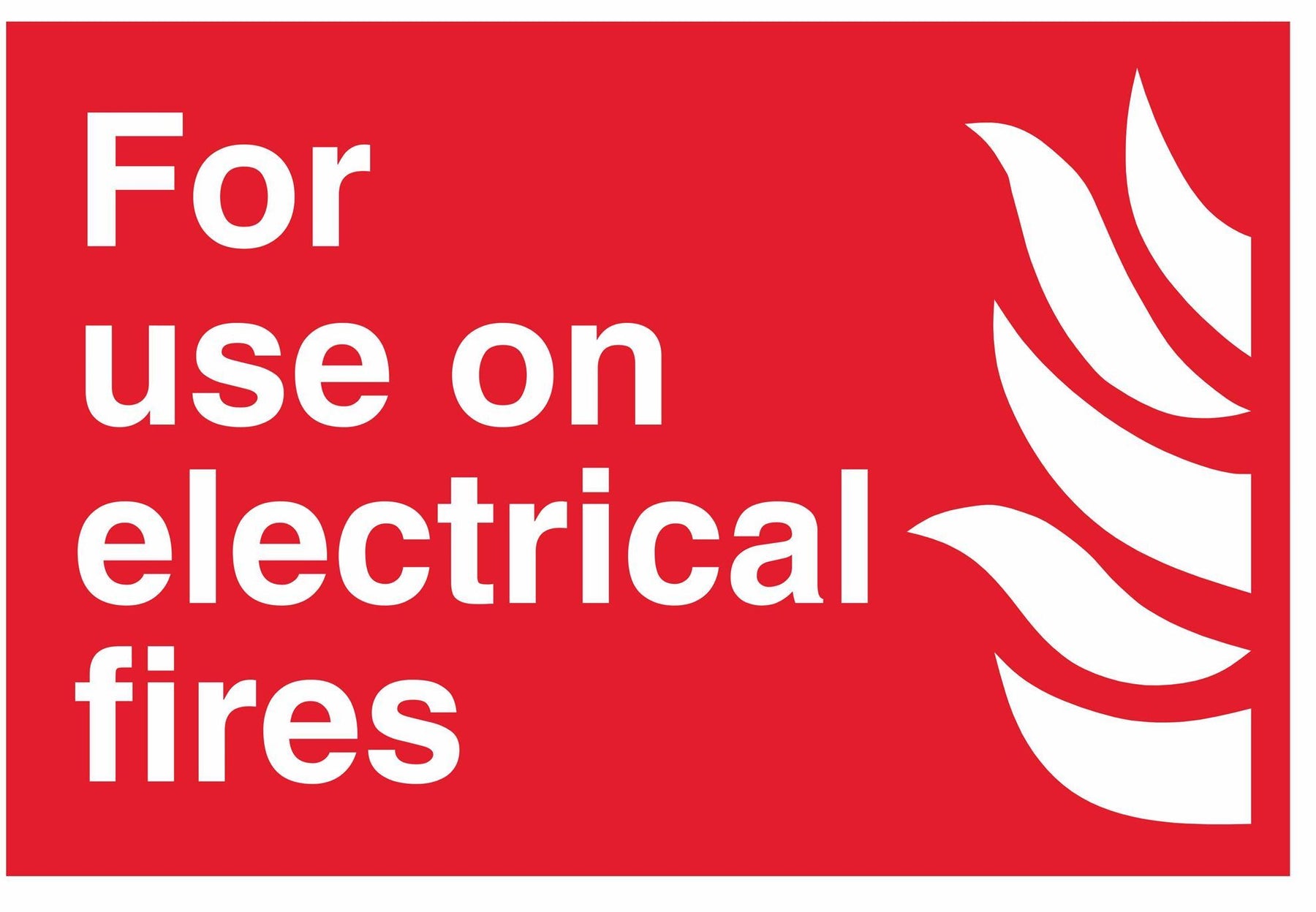 For use on electrical fires