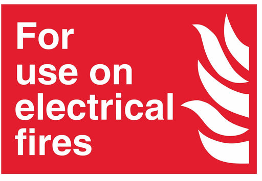 For use on electrical fires