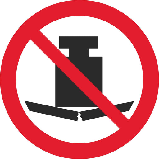 No heavy load - Symbol sticker sheet