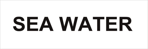 Pipeline Marking Label - SEA WATER