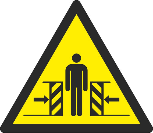 Warning Crushing - Symbol sticker sheet