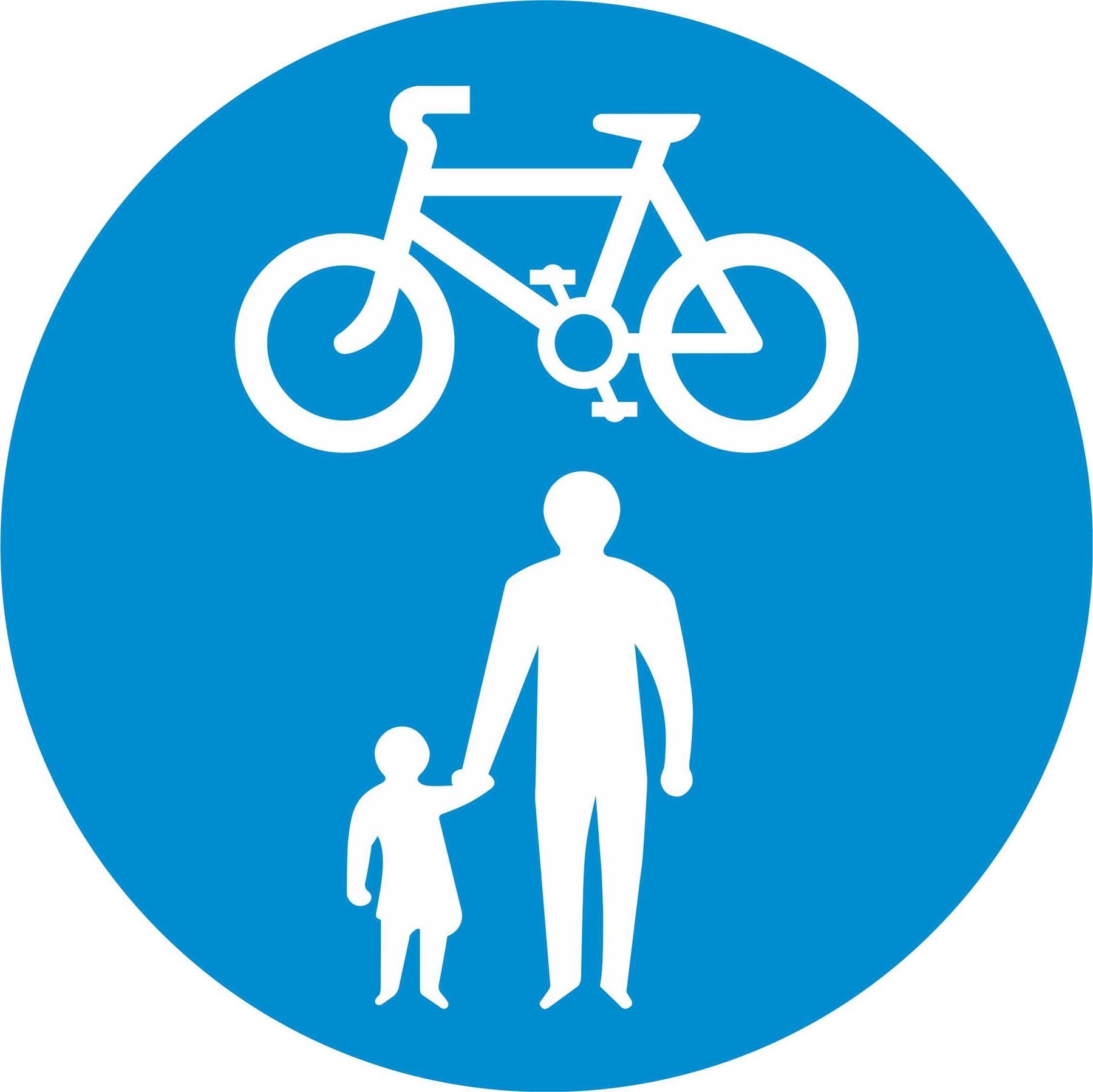 Pedal Cycles and Pedestrians only - Road Traffic Sign